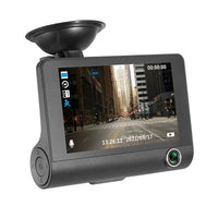 FHD 1080P Auto Recorder Dash Cam 3 Camera Lens Registrator with Rear View