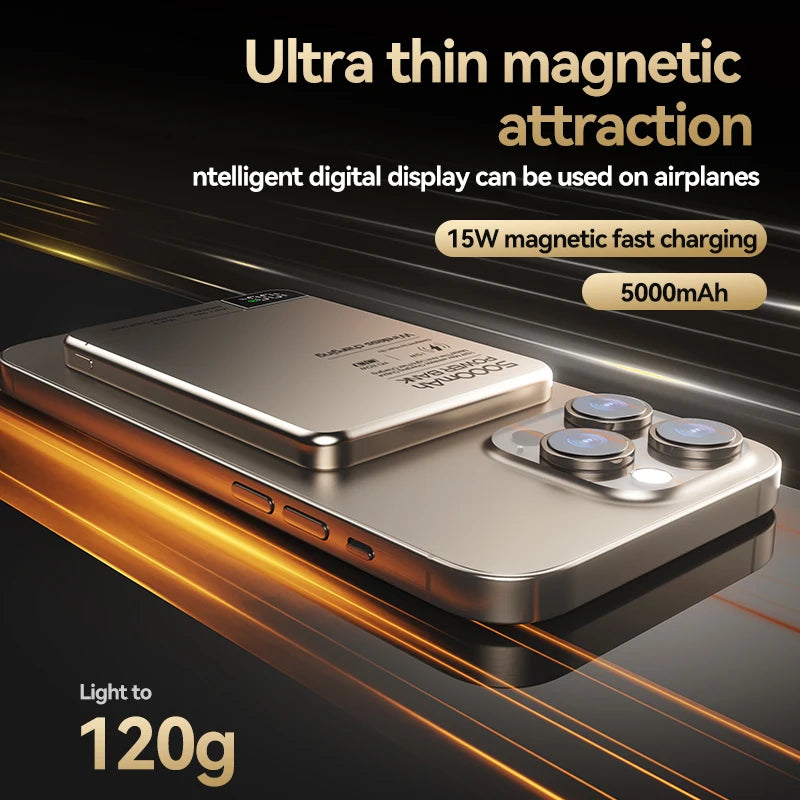 10000mAh PD25W Magnetic Wireless Fast Charging Power Bank