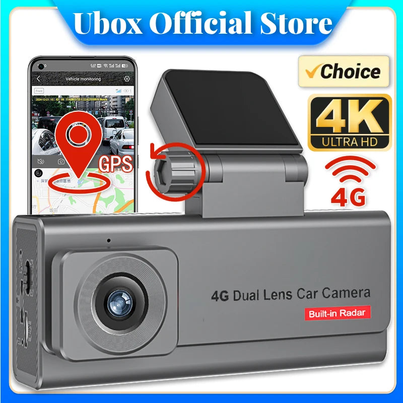 4K Front and Rear Mini Dashcam