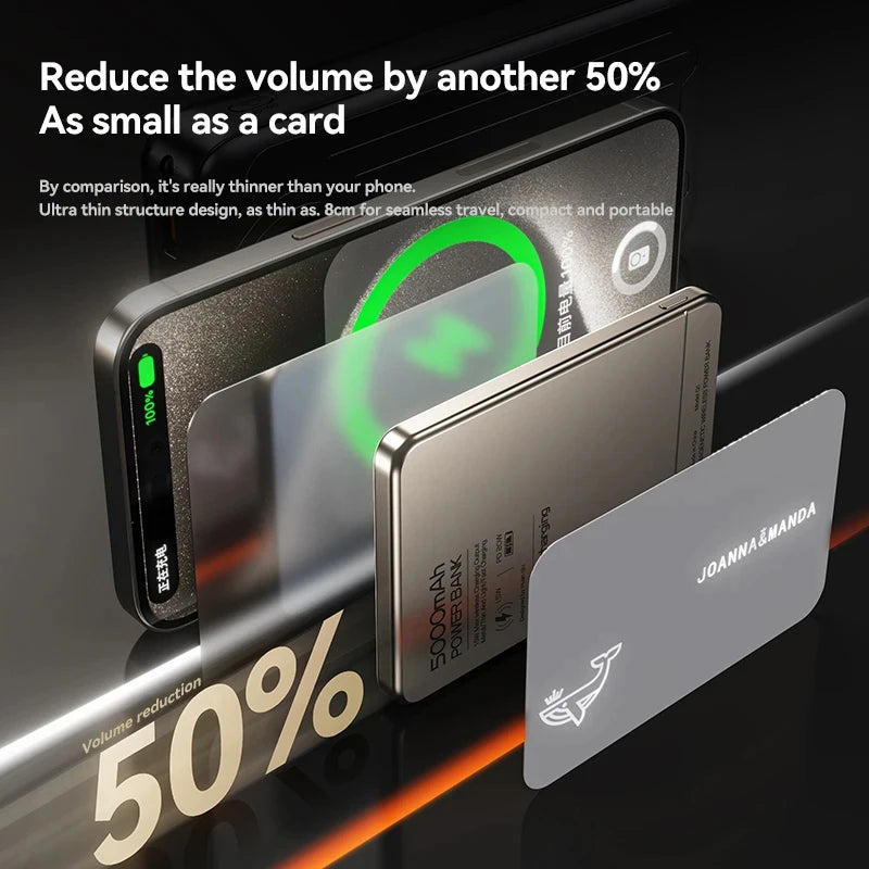 10000mAh PD25W Magnetic Wireless Fast Charging Power Bank