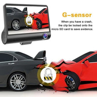 FHD 1080P Auto Recorder Dash Cam 3 Camera Lens Registrator with Rear View