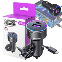 Fast Charging PD 30W Type-C Car Charger With Night Vision Design