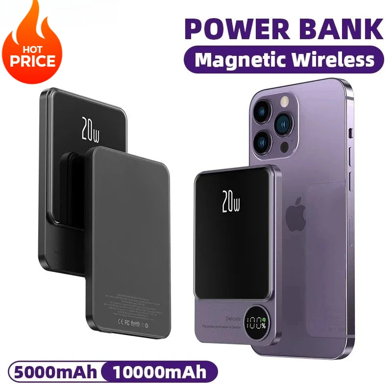 Slim Magnetic Power Bank 5000mAh 10000mAh