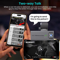 LS VISION 4K 4G Sim Car Surveillance Camera Dual Lens