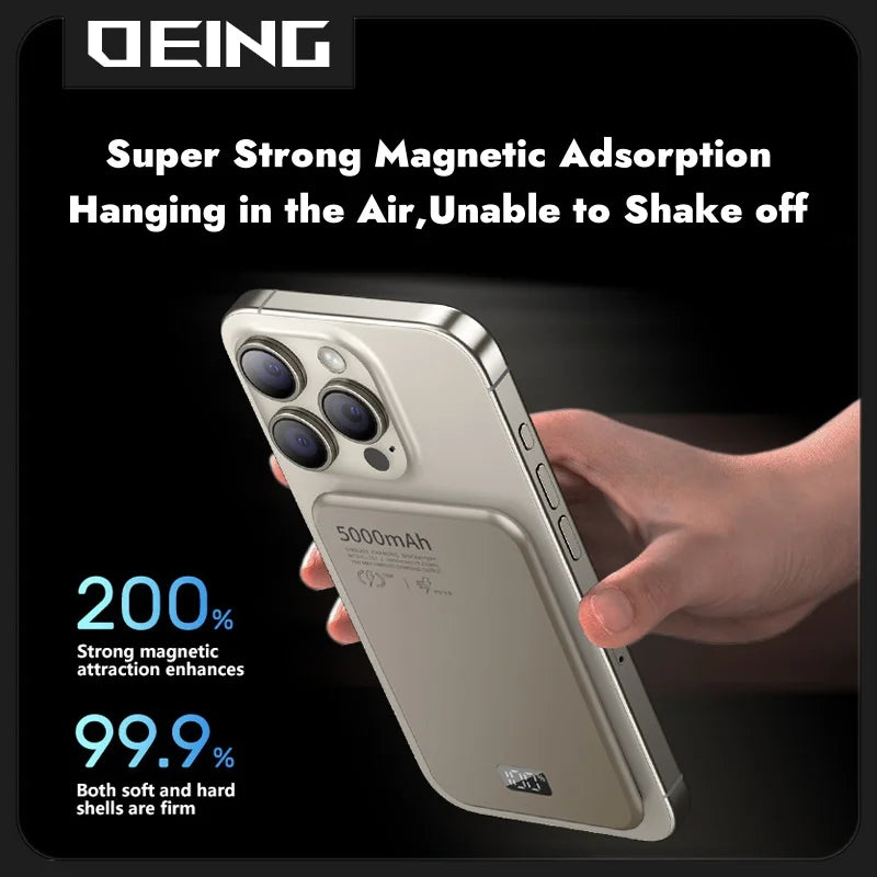 New 10000mAh Slim Magnetic Wireless Power Bank 20W